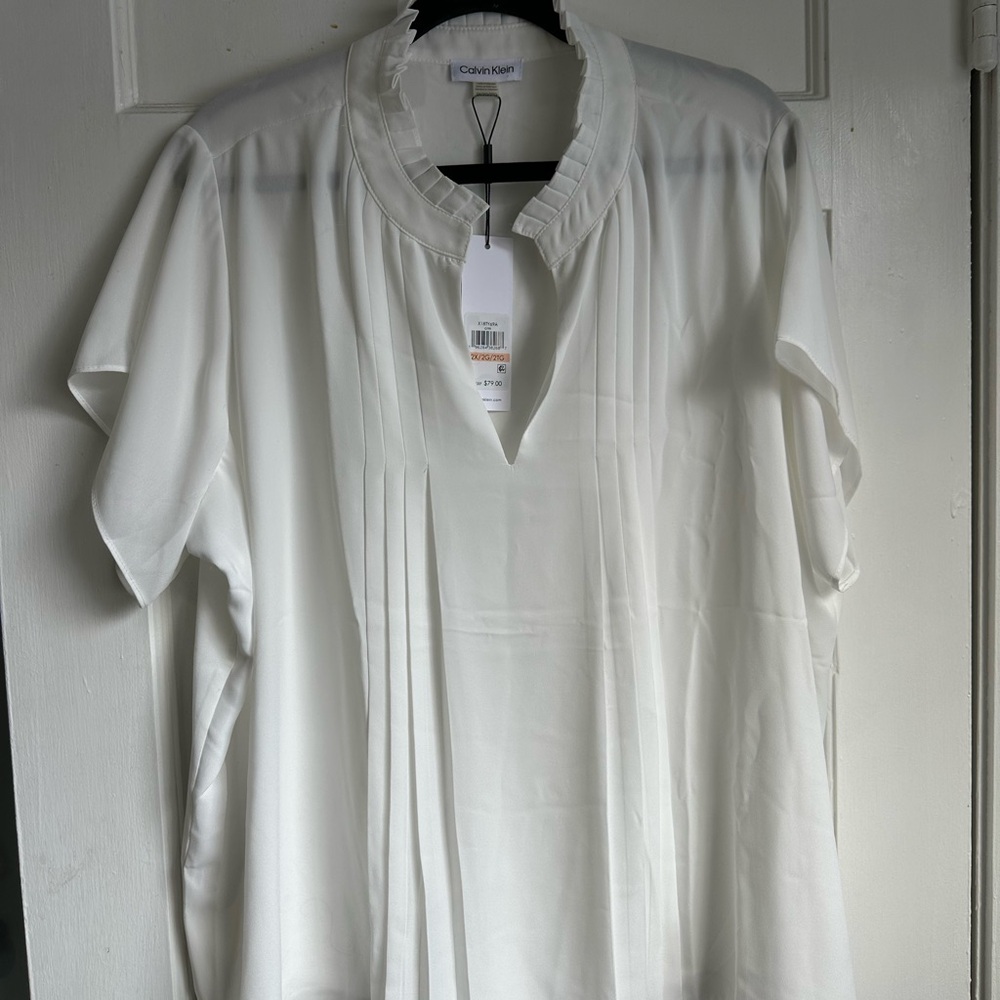 Calvin Klein Women's White Shirt